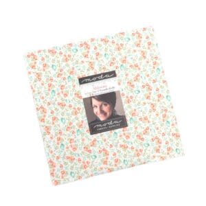 Floral patterned book with a photo and text on the cover.