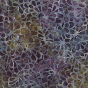 Abstract pattern of overlapping floral shapes in muted colors.