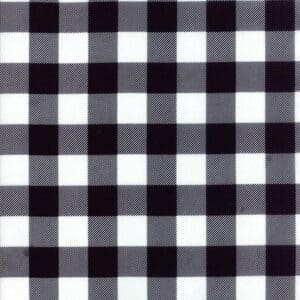 Black and white checkered pattern resembling a gingham fabric.