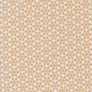 Seamless geometric pattern with beige and light orange star shapes.