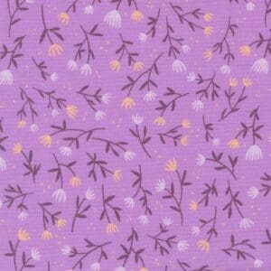 Purple floral pattern with small flowers.