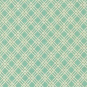Green and white diagonal plaid pattern.