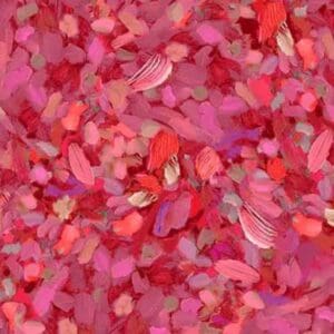 Abstract pink and red brushstroke pattern.