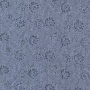 Gray fabric with subtle floral swirl pattern.
