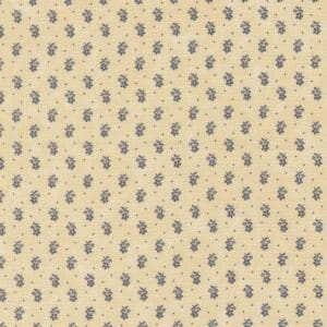 Small floral pattern on beige background.