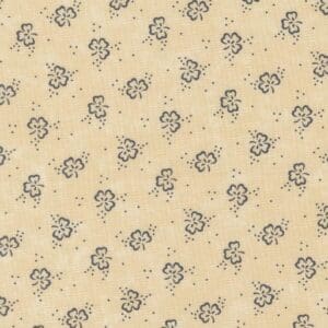 Beige fabric with small floral pattern.