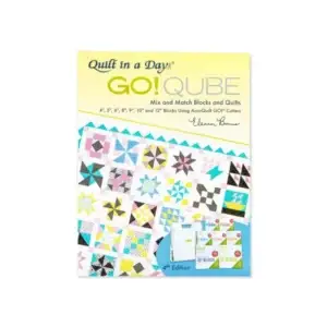 Quilt pattern book featuring colorful quilt blocks