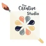Creative Studio logo with paintbrush and palette