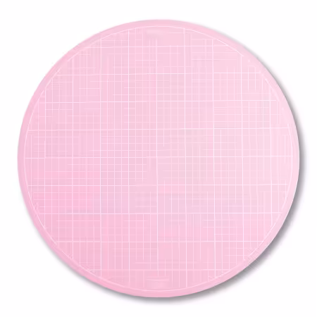 Round Rotating Cutting Mat 10in Pink
