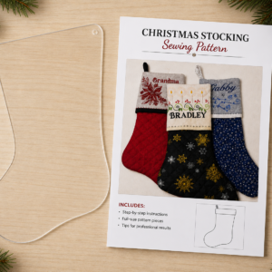 Christmas Stocking Pattern & Acrylic Template