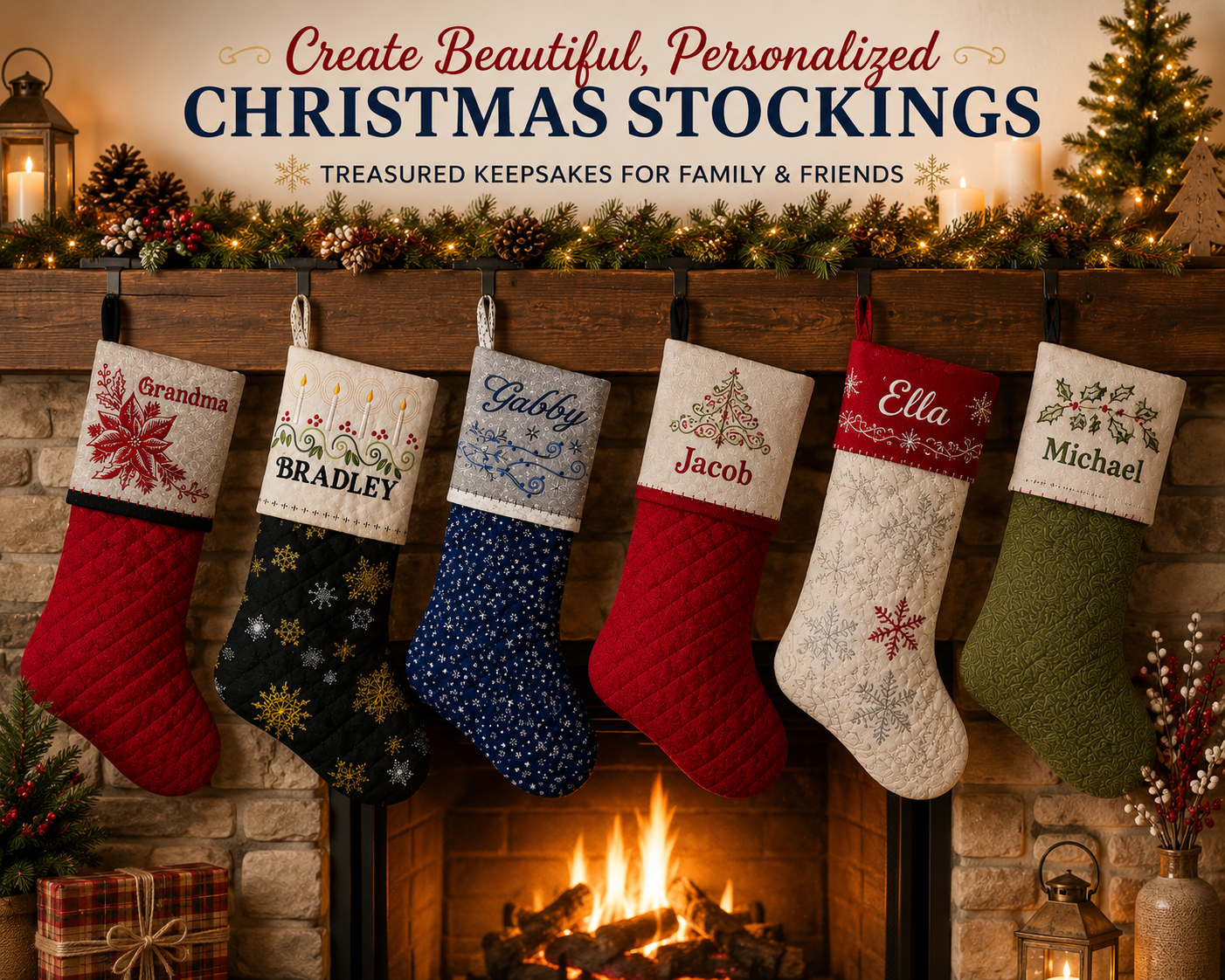 Christmas Stocking Pattern & Acrylic Template - Image 2